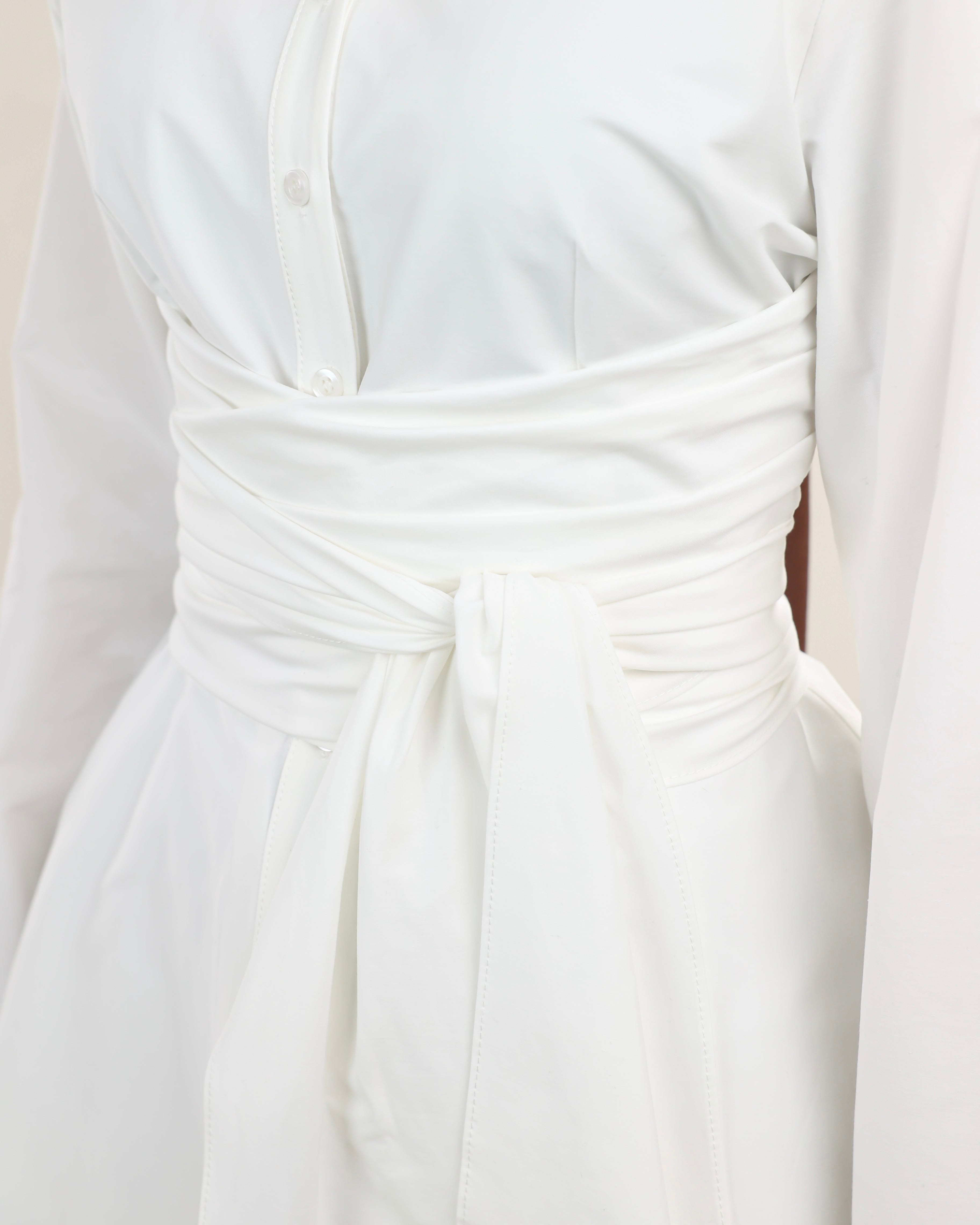 Hana Wrap Shirt | Ivory