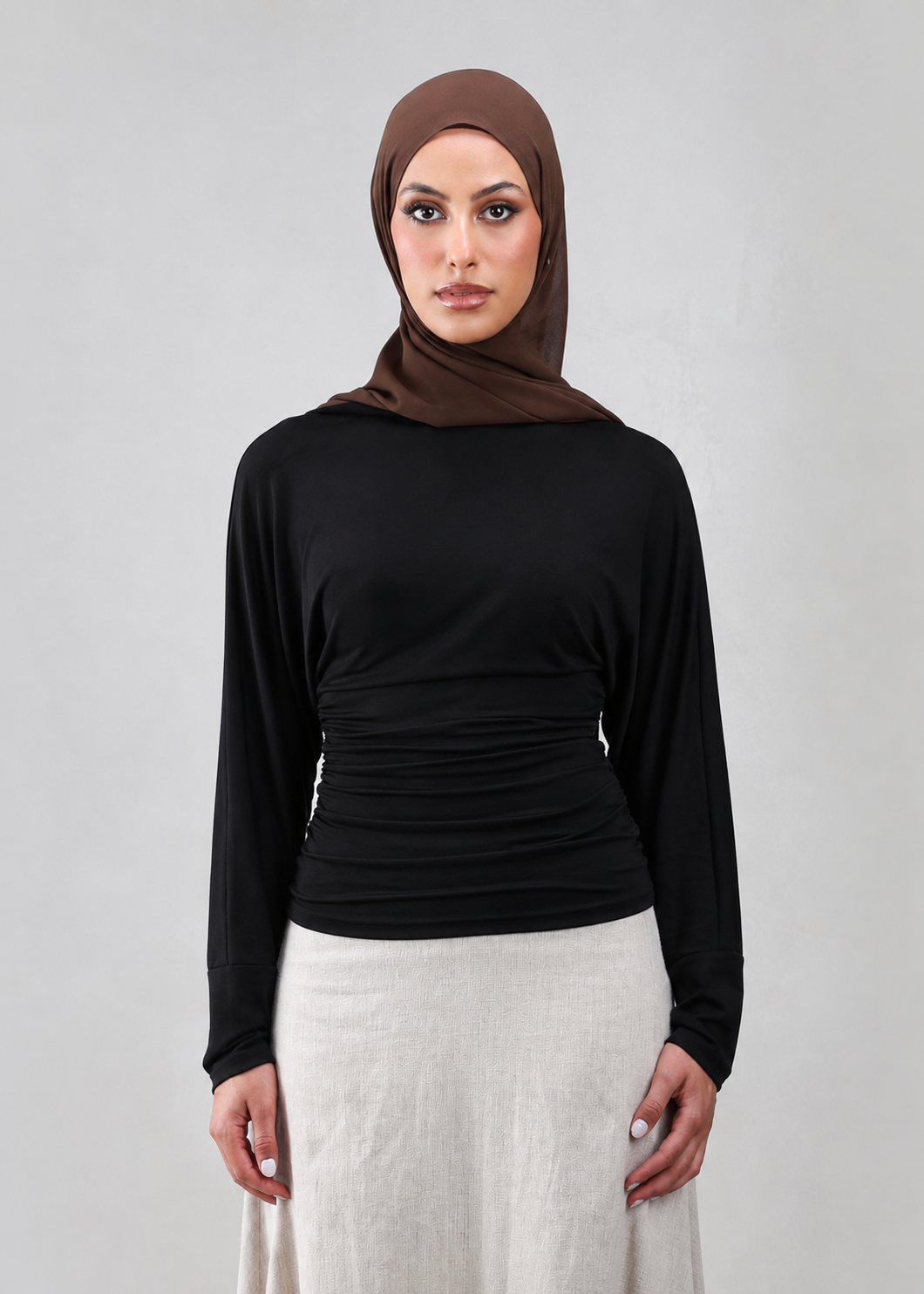 Naomi Batwing Top | Noir