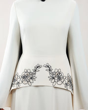 Hadeel Dress | Ecru
