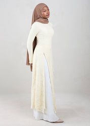 Lana Lace Tunic | Butter Yellow