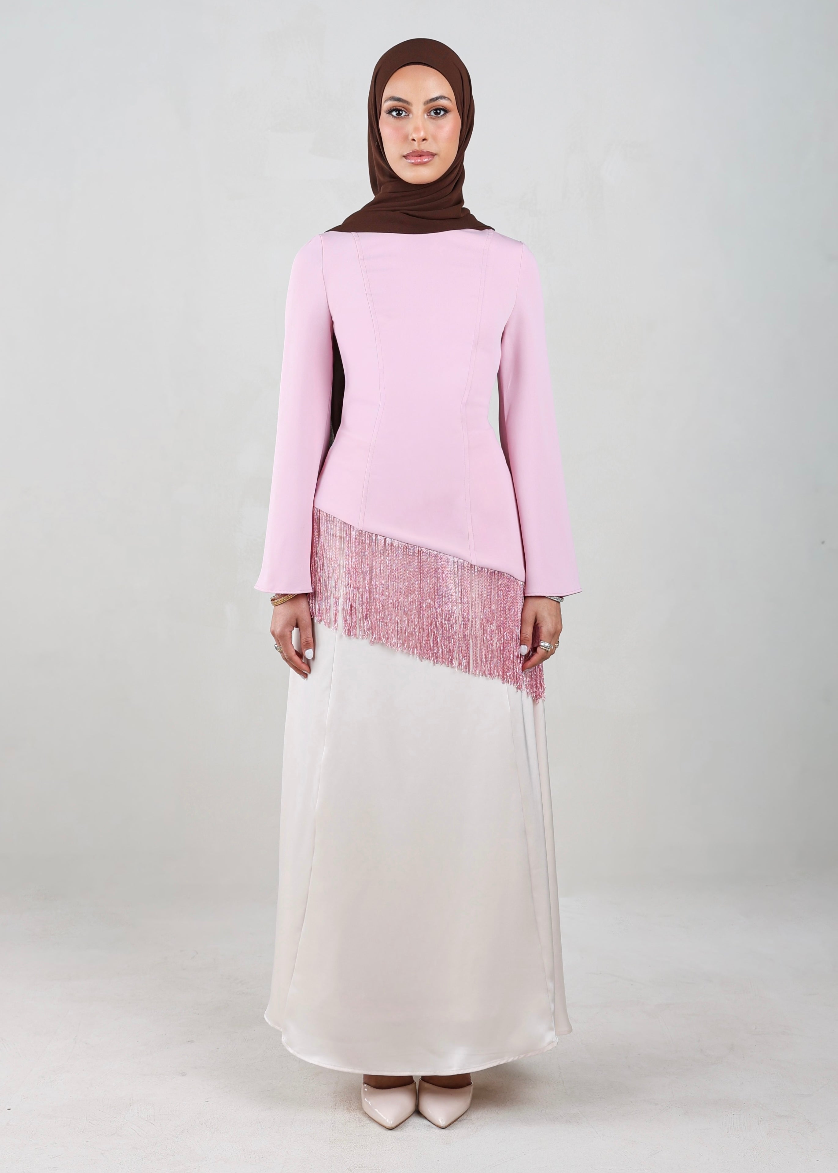 Iman Fringe Tunic | Pink