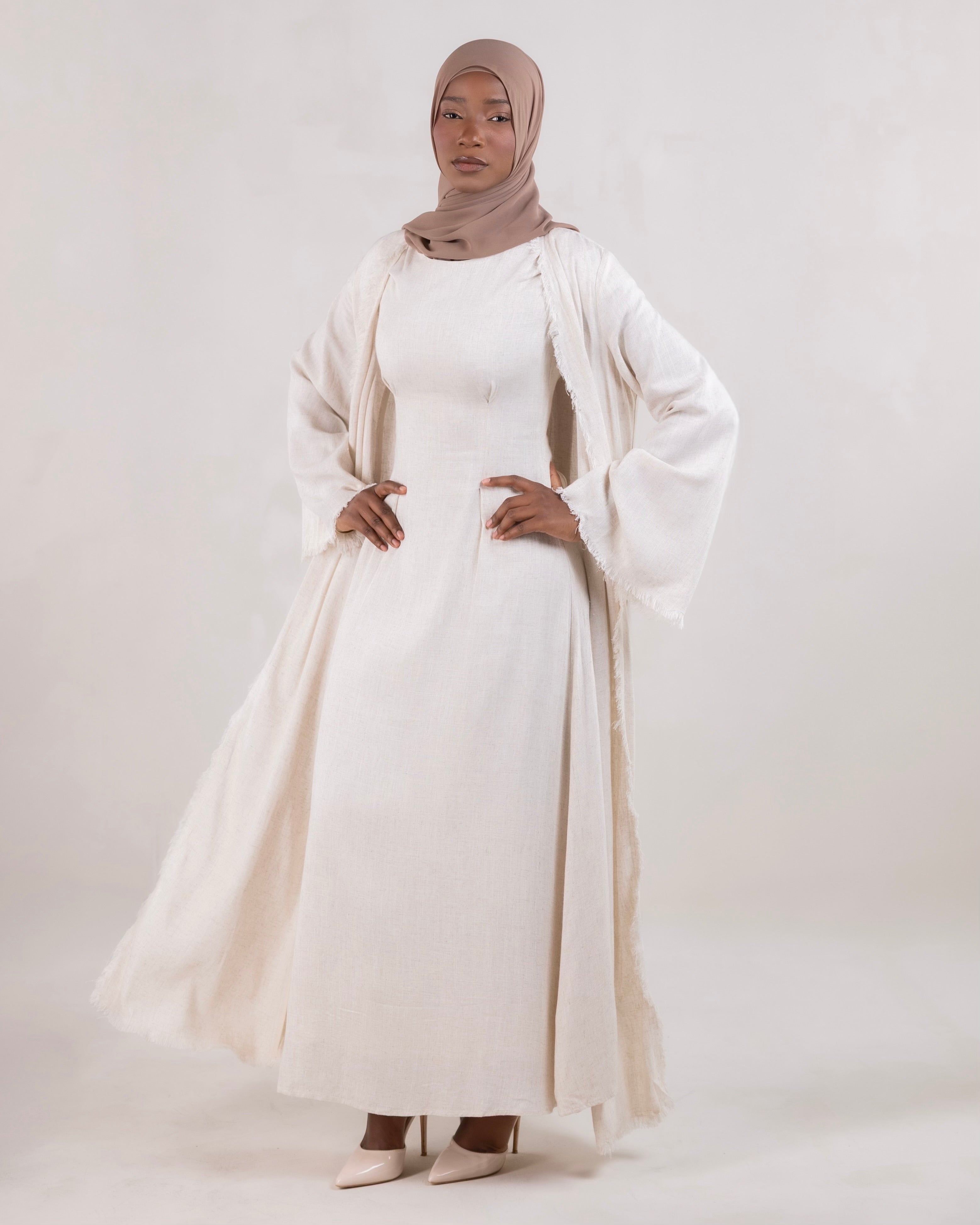 Samia Abaya Set | Natural