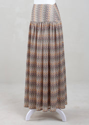 Zeena Chevron Skirt | Desert