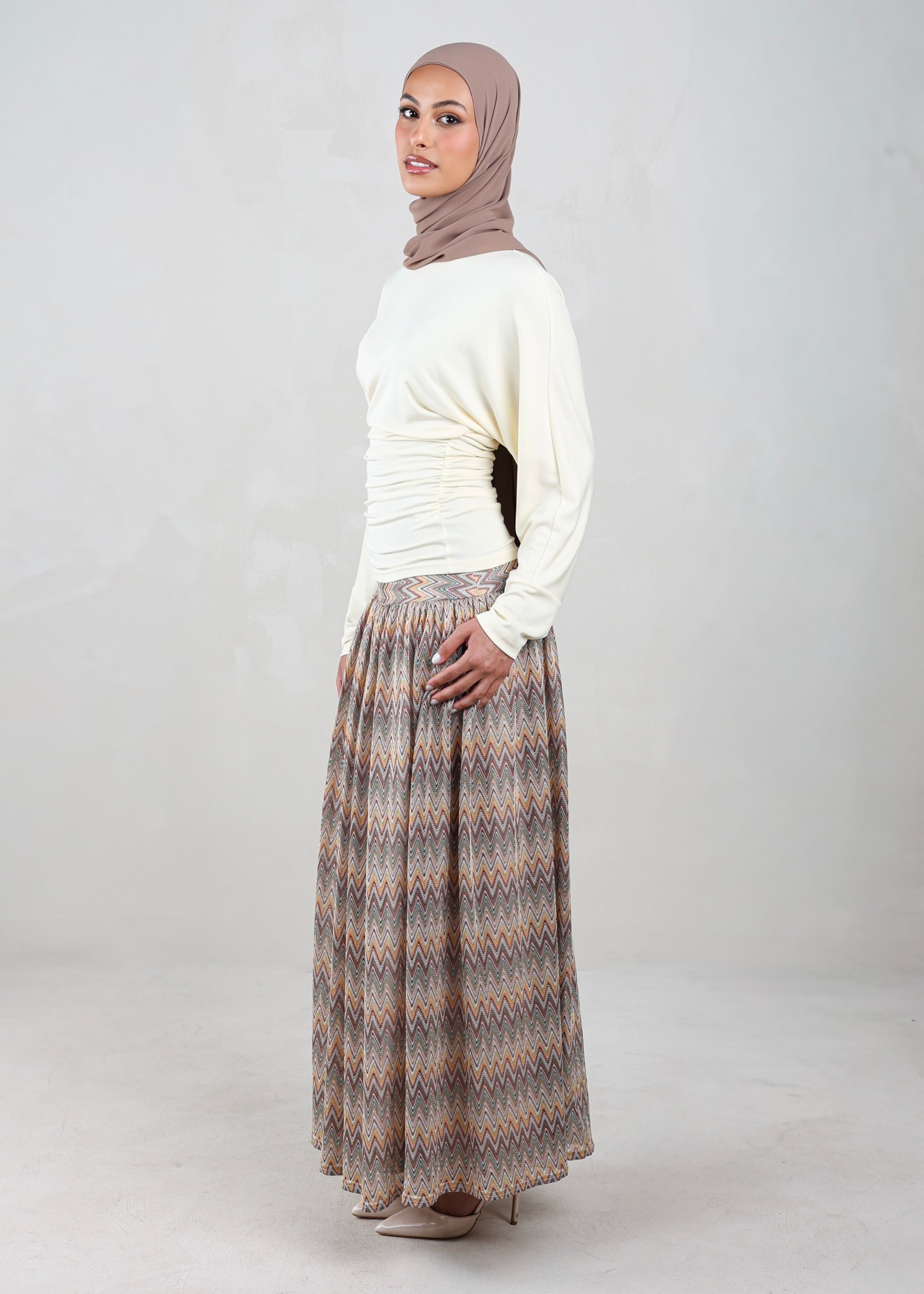 Naomi Batwing Top | Ecru