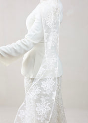 Bella Veil Peplum | Ivory