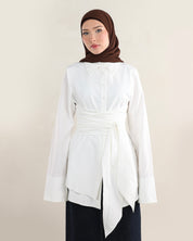 Hana Wrap Shirt | Ivory