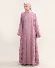 Wardeh Floral Abaya | Pink