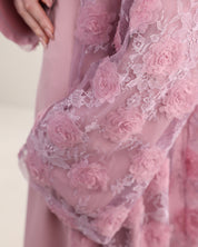 Wardeh Floral Abaya | Pink