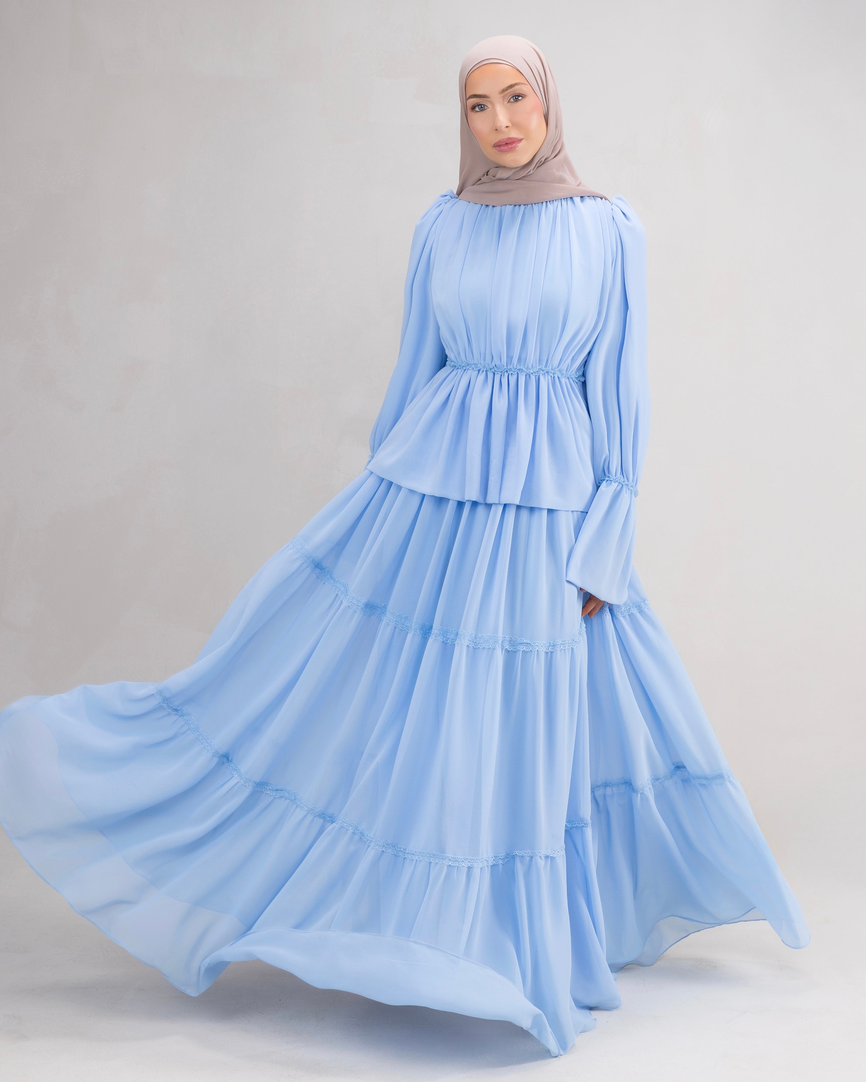 Zaina Skirt | Sky Blue – batulthecollection