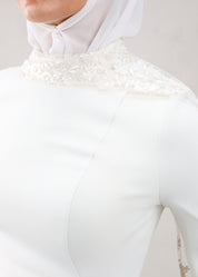 Bella Veil Peplum | Ivory