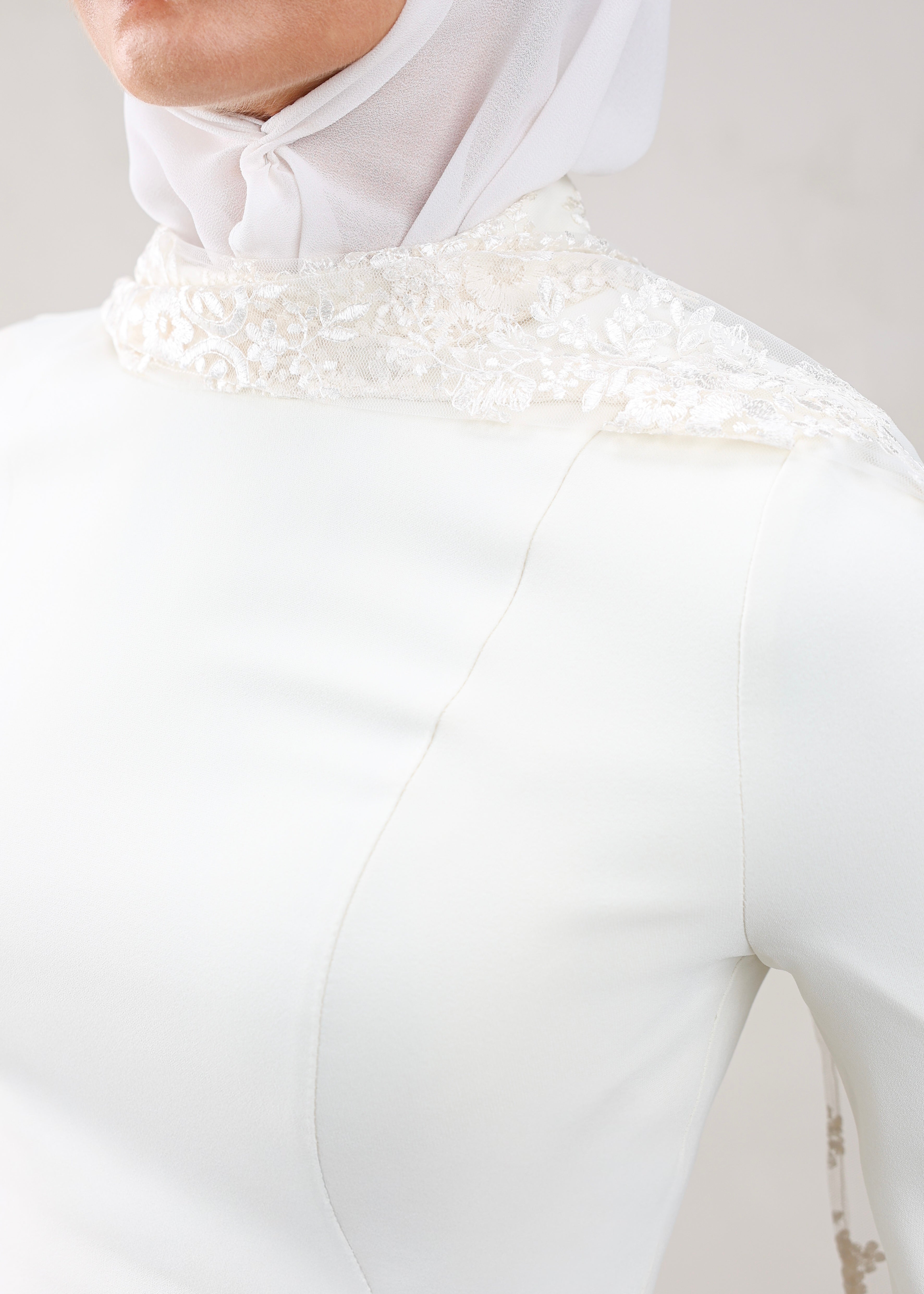 Bella Veil Peplum | Ivory