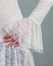 Nawal Ruffled Top | Lace