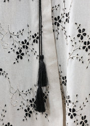 Lamees Linen Embroidered Abaya