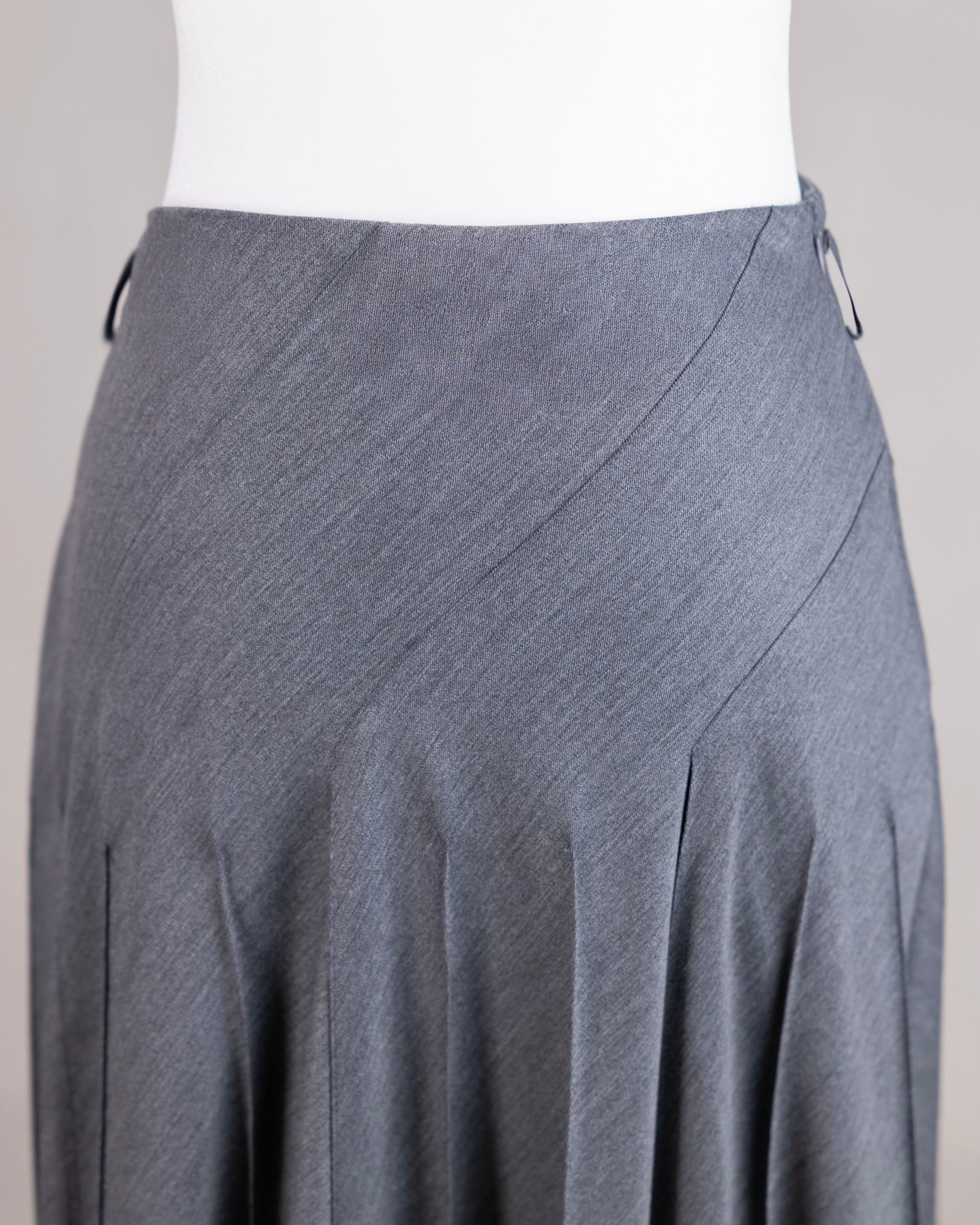 Amara Pleated Skirt | Charcoal