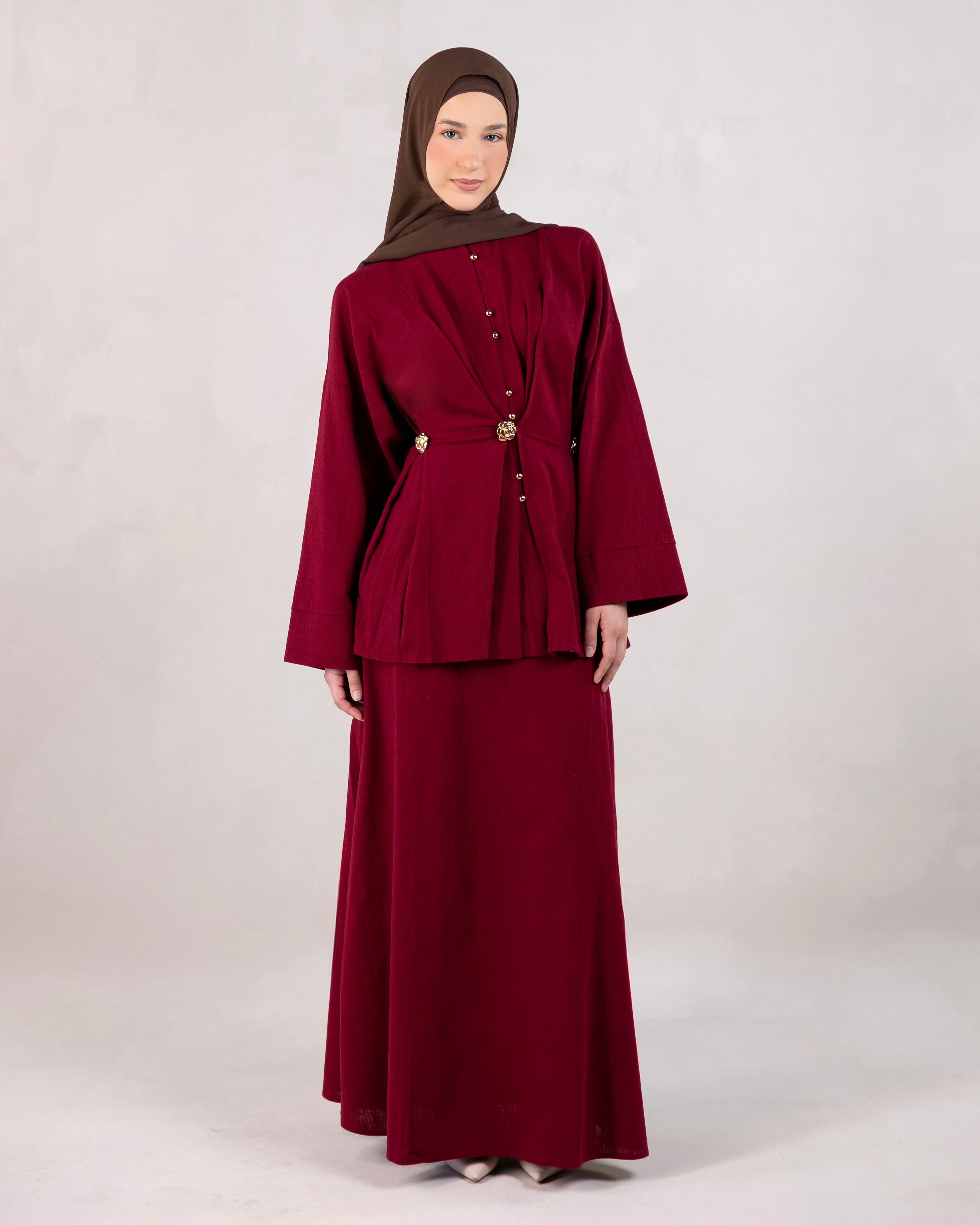 Dana Skirt | Maroon
