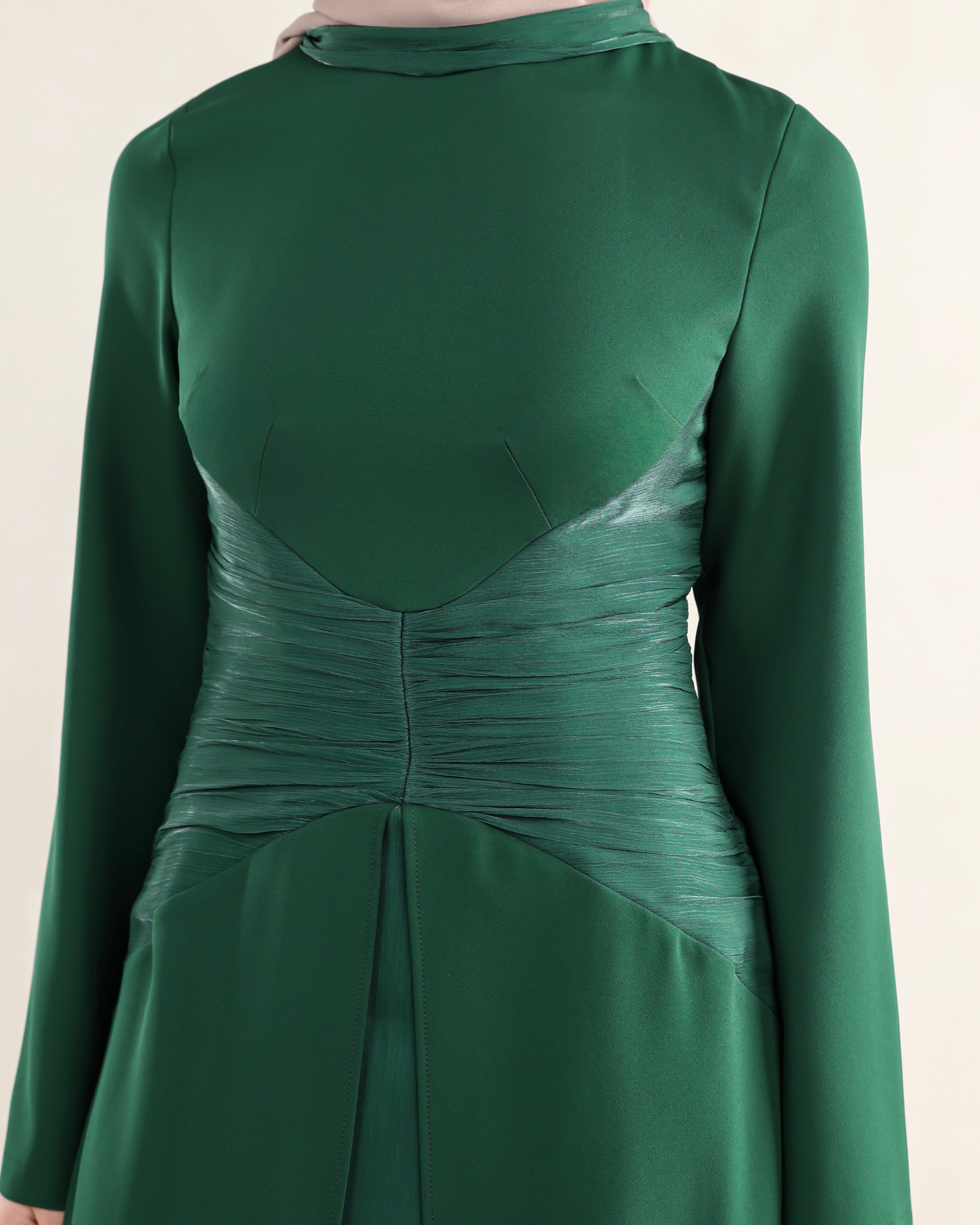 Layan Gown | Pine Green *Ships 3/13