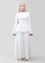 Juliette Peplum Tunic | Ivory