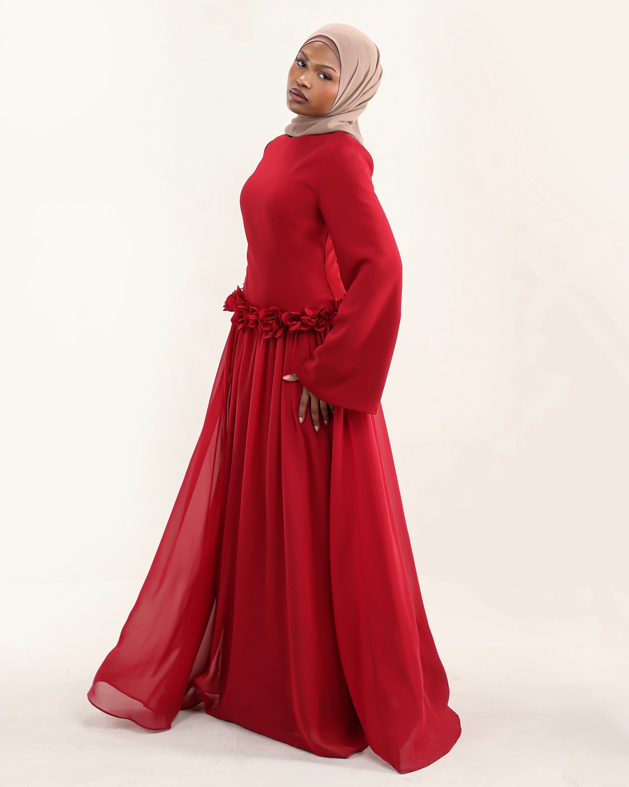 Amaya Flowerfall | Burgundy