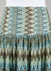 Zeena Chevron Skirt | Azure