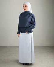 Sana Draped Top | Navy