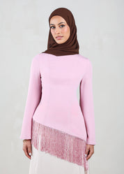 Iman Fringe Tunic | Pink