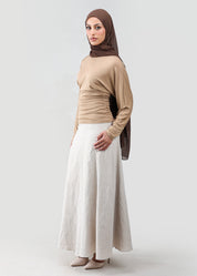 Naomi Batwing Top | Hazelnut
