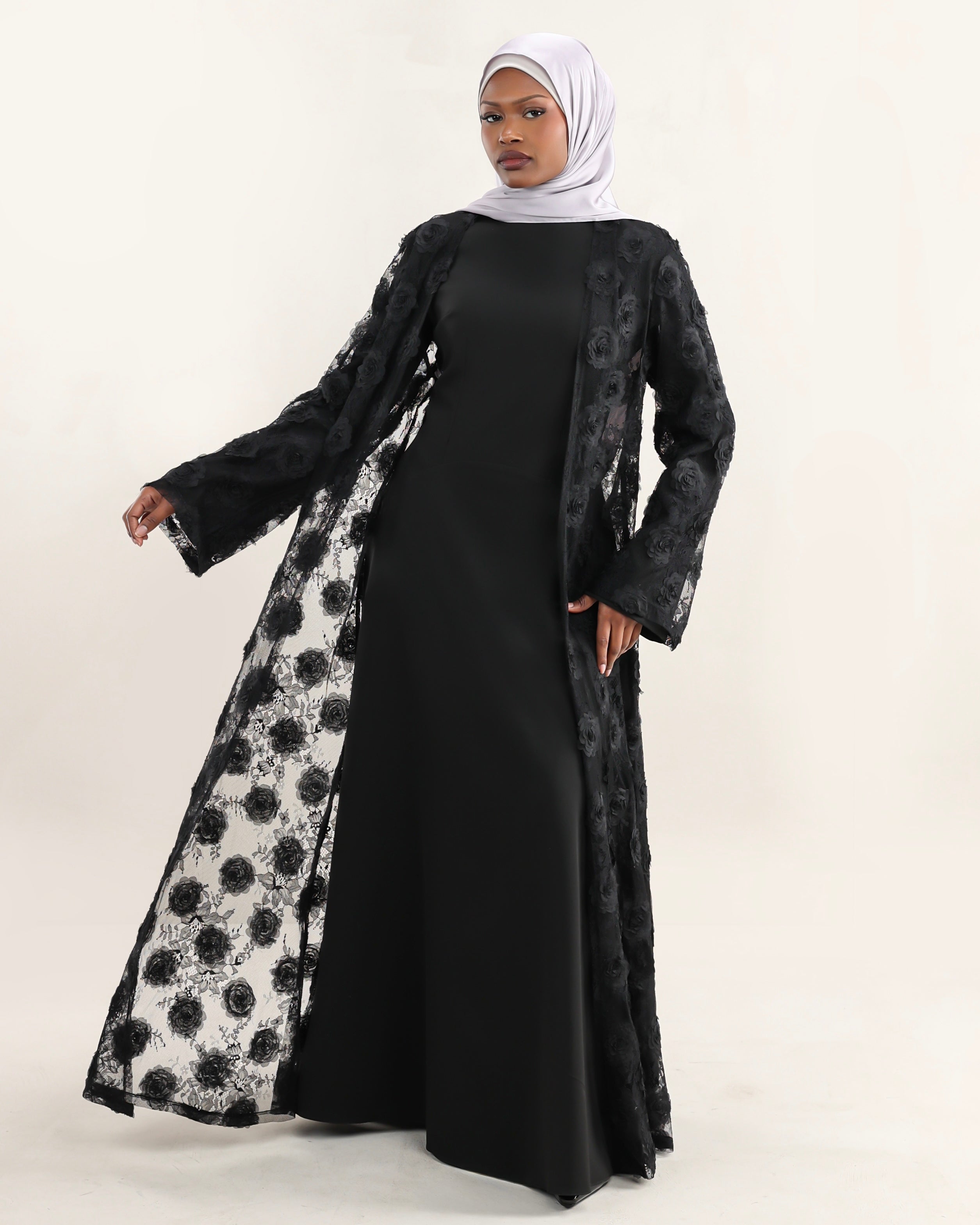Wardeh Dress | Noir