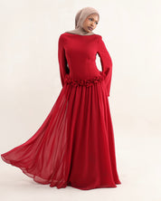 Amaya Flowerfall | Burgundy