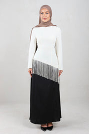 Iman Fringe Tunic | Ecru