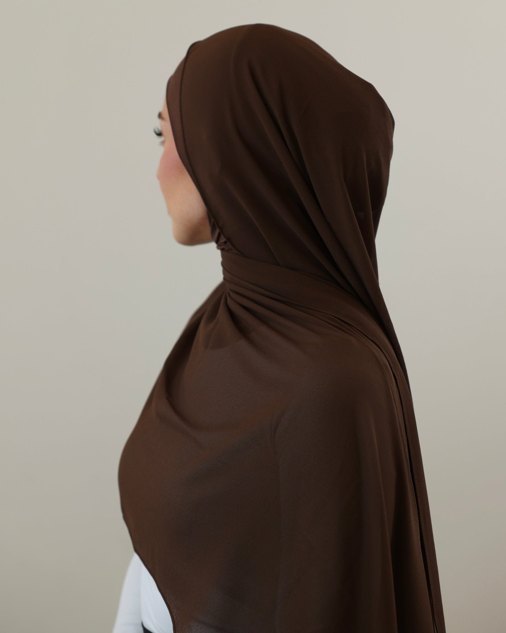 Chiffon Hijab | Chestnut - batulthecollection