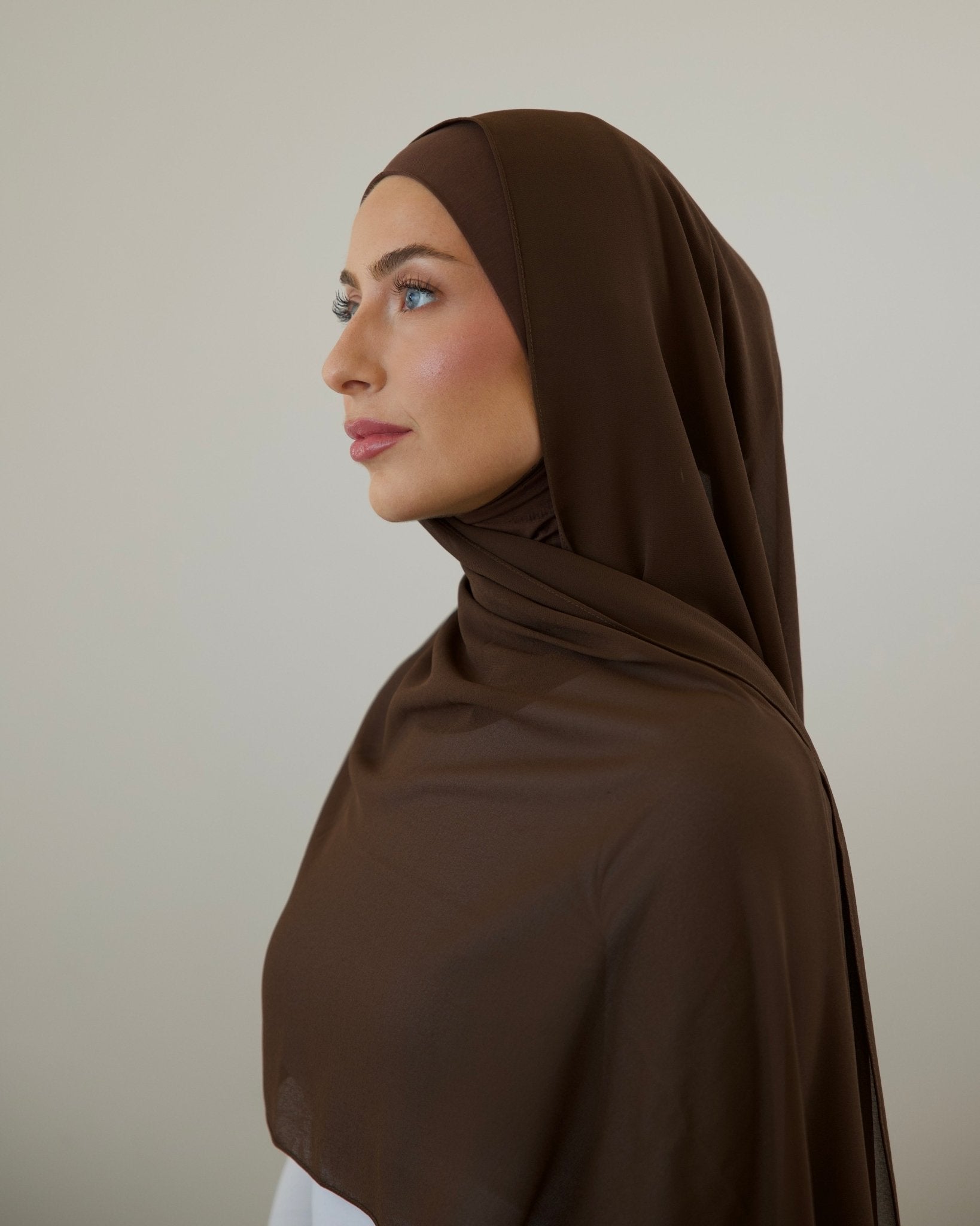 Chiffon Hijab | Chestnut - batulthecollection