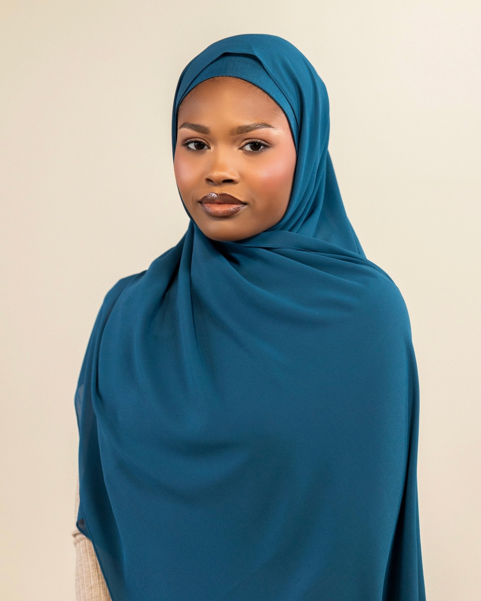 Chiffon Hijab | Crystal Teal - batulthecollection