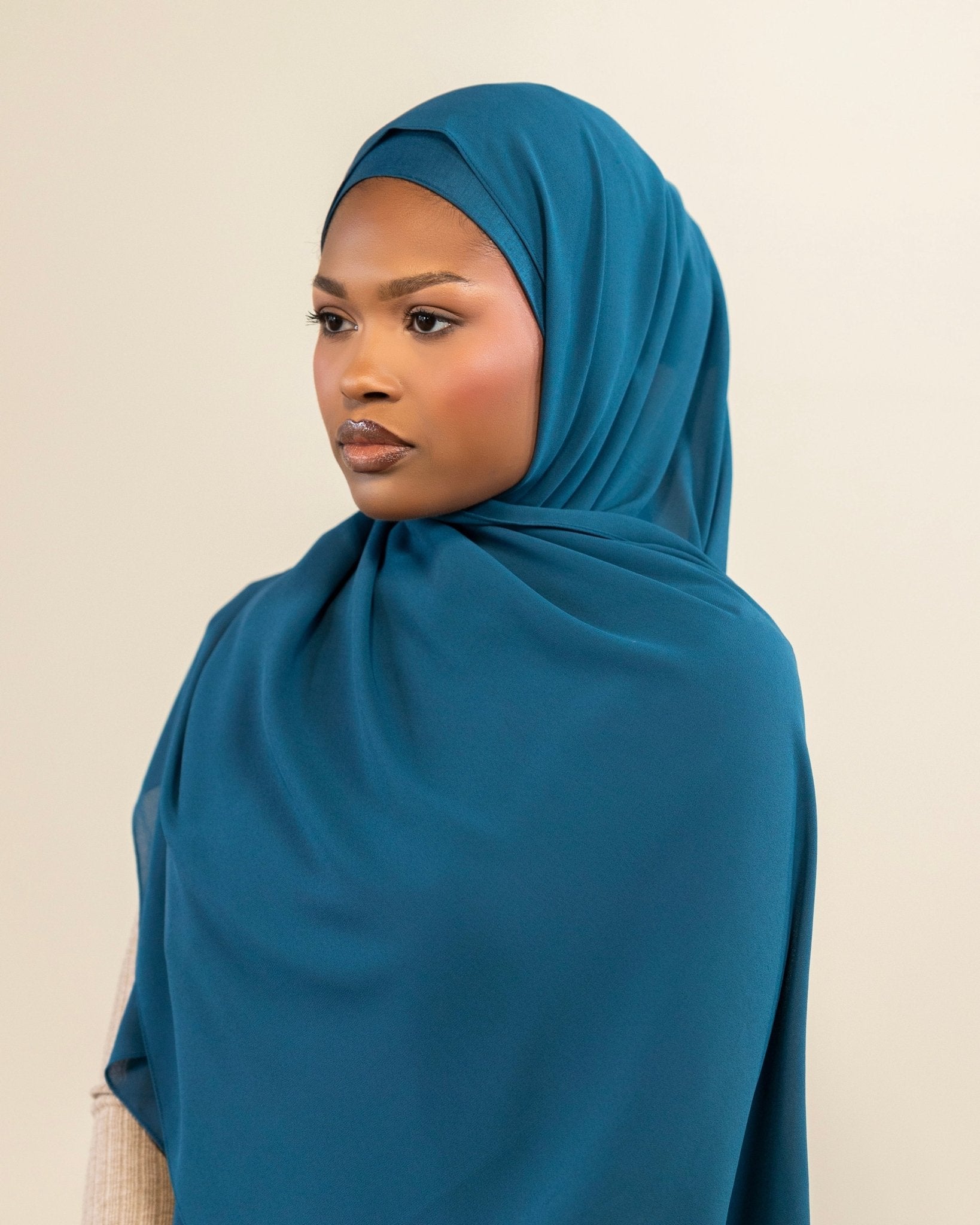 Chiffon Hijab | Crystal Teal - batulthecollection