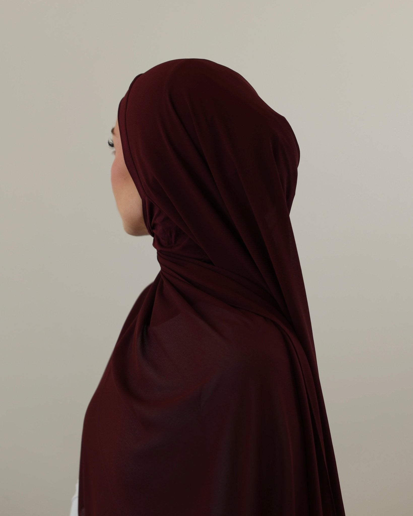 Chiffon Hijab | Plum - batulthecollection