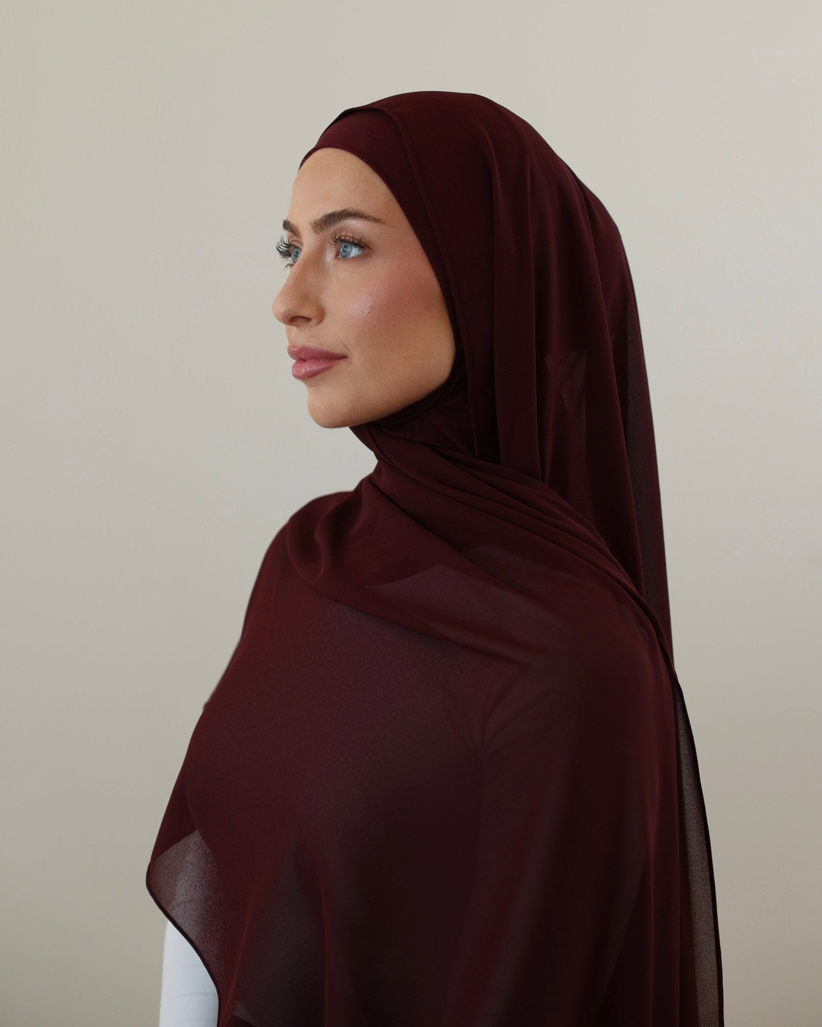 Chiffon Hijab | Plum - batulthecollection