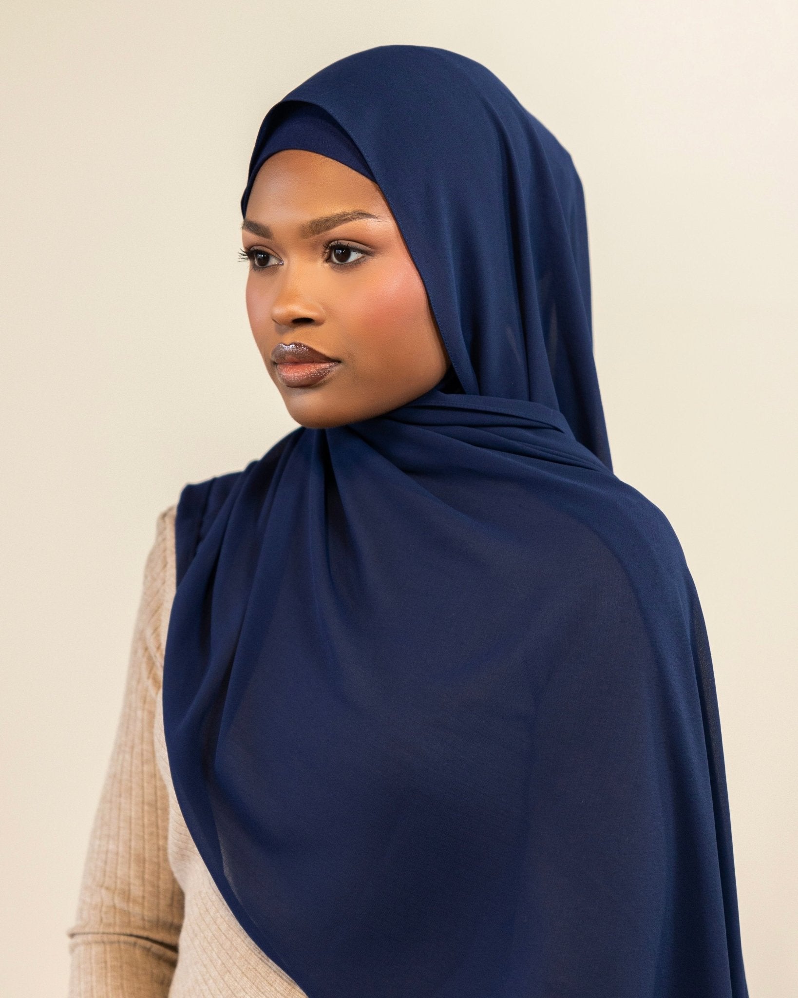 Chiffon Hijab | Sapphire Blue - batulthecollection