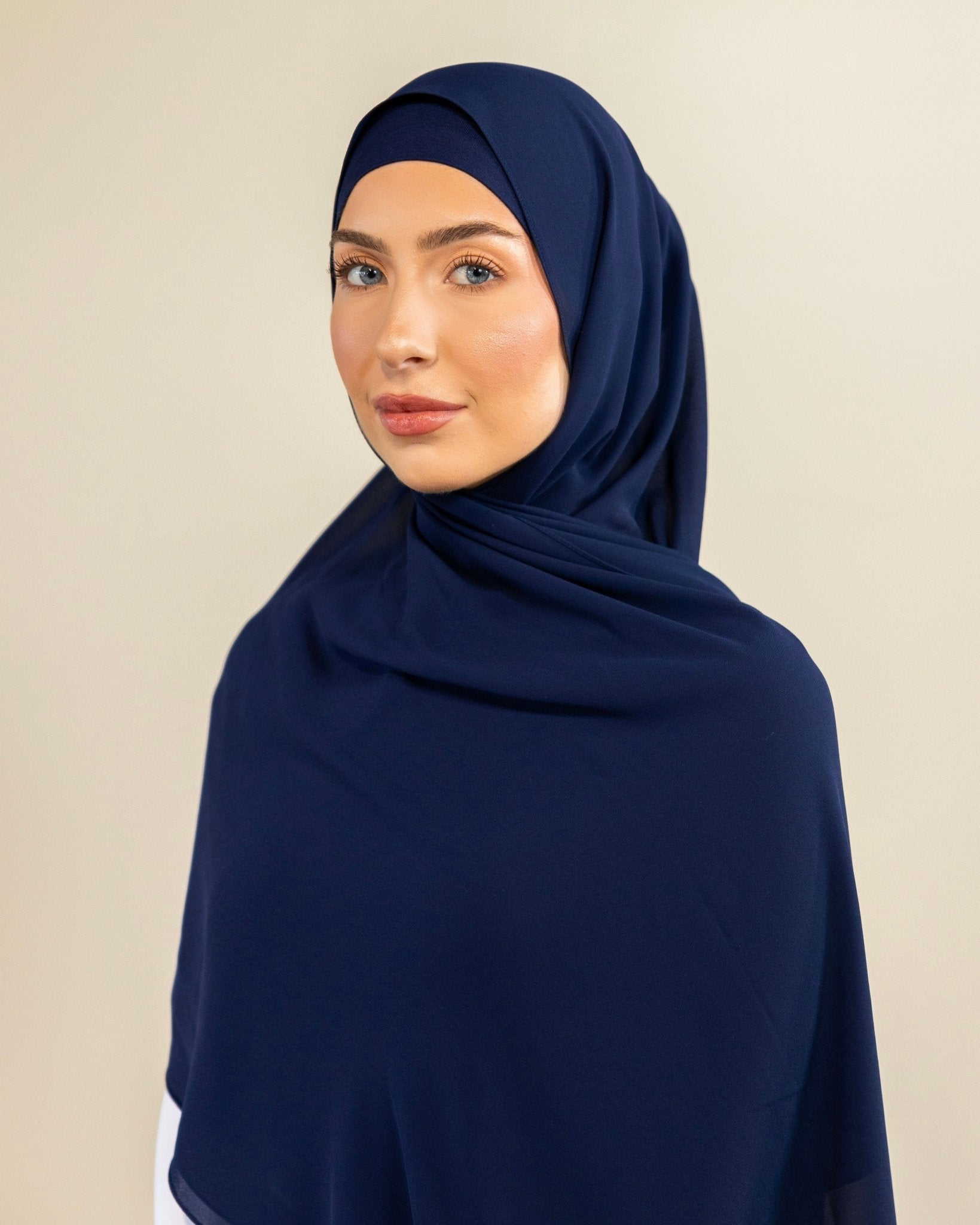 Chiffon Hijab | Sapphire Blue - batulthecollection