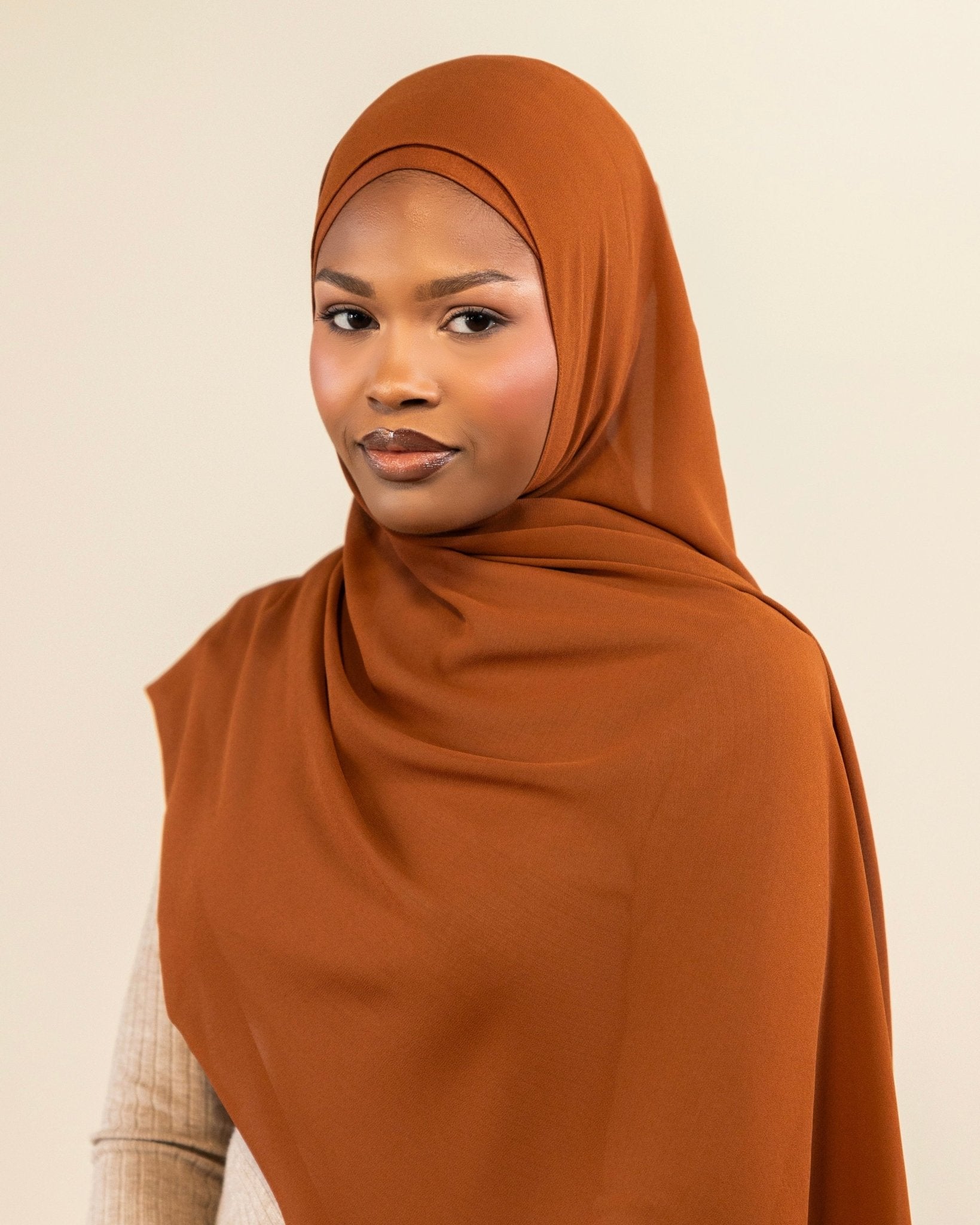 Chiffon Hijab | Sepia - batulthecollection