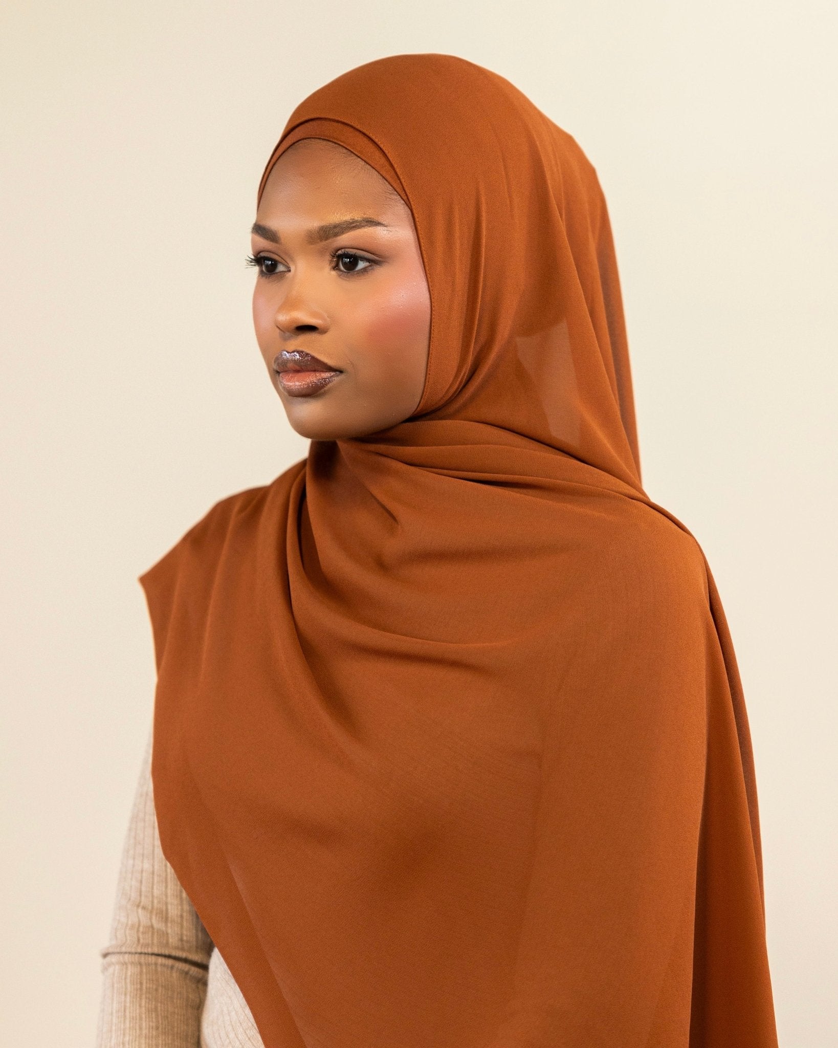 Chiffon Hijab | Sepia - batulthecollection