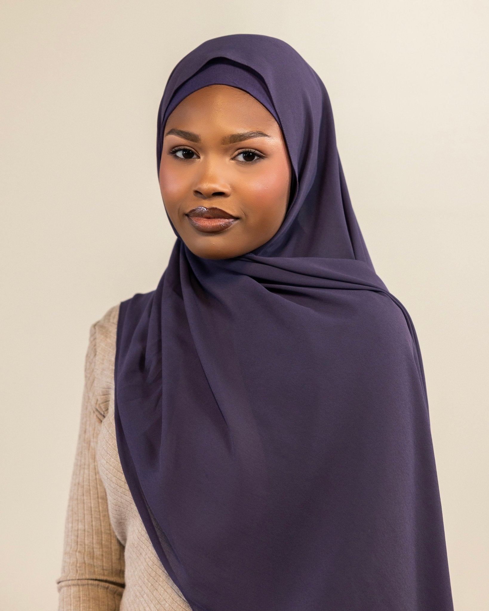 Chiffon Hijab | Slate - batulthecollection