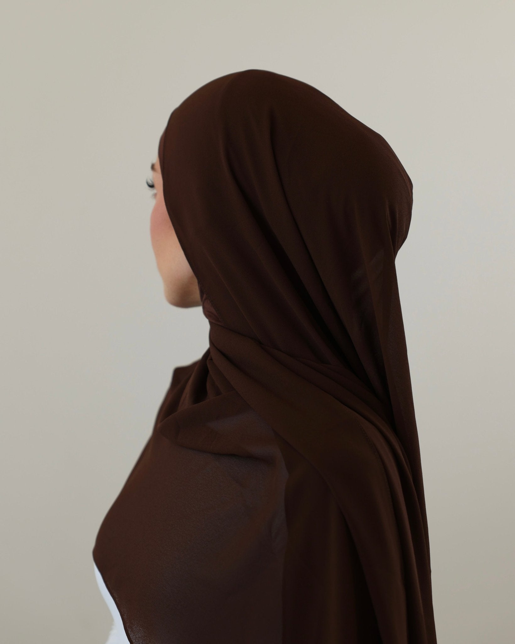 Chiffon Hijab | Wood - batulthecollection