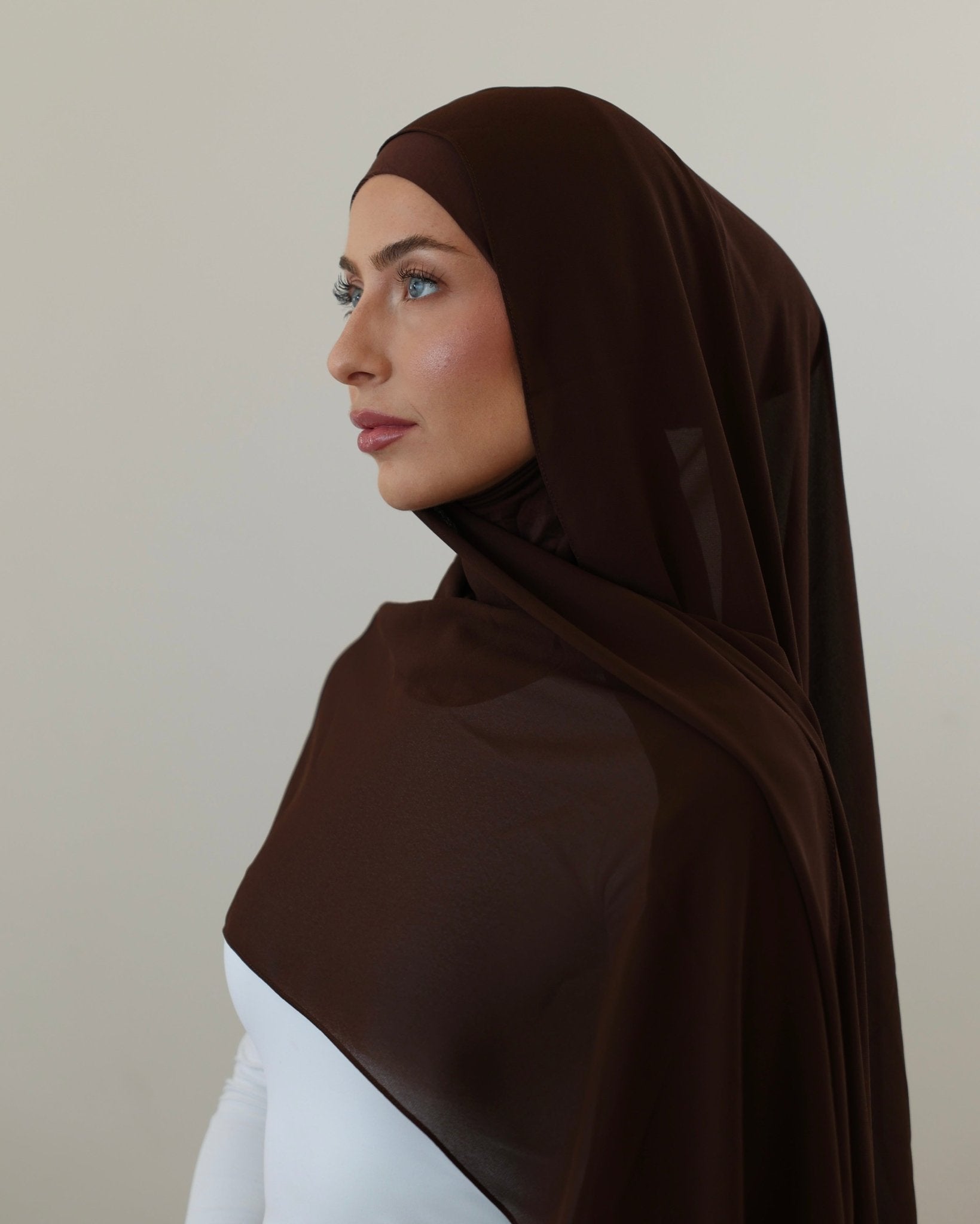 Chiffon Hijab | Wood - batulthecollection