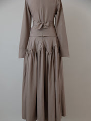 Diala Skirt | Taupe - batulthecollection