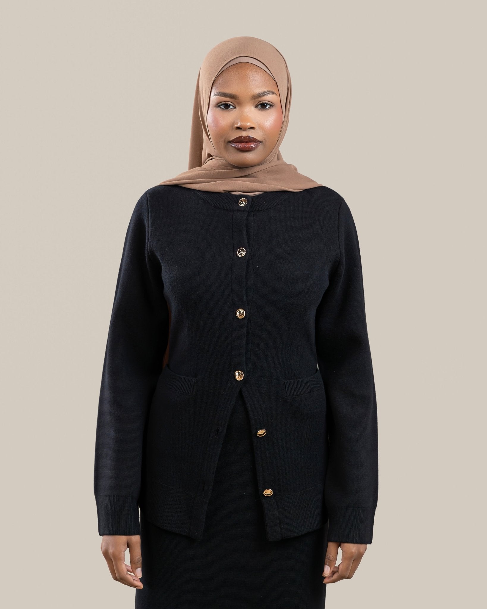 Naadean Cardigan | Noir – batulthecollection